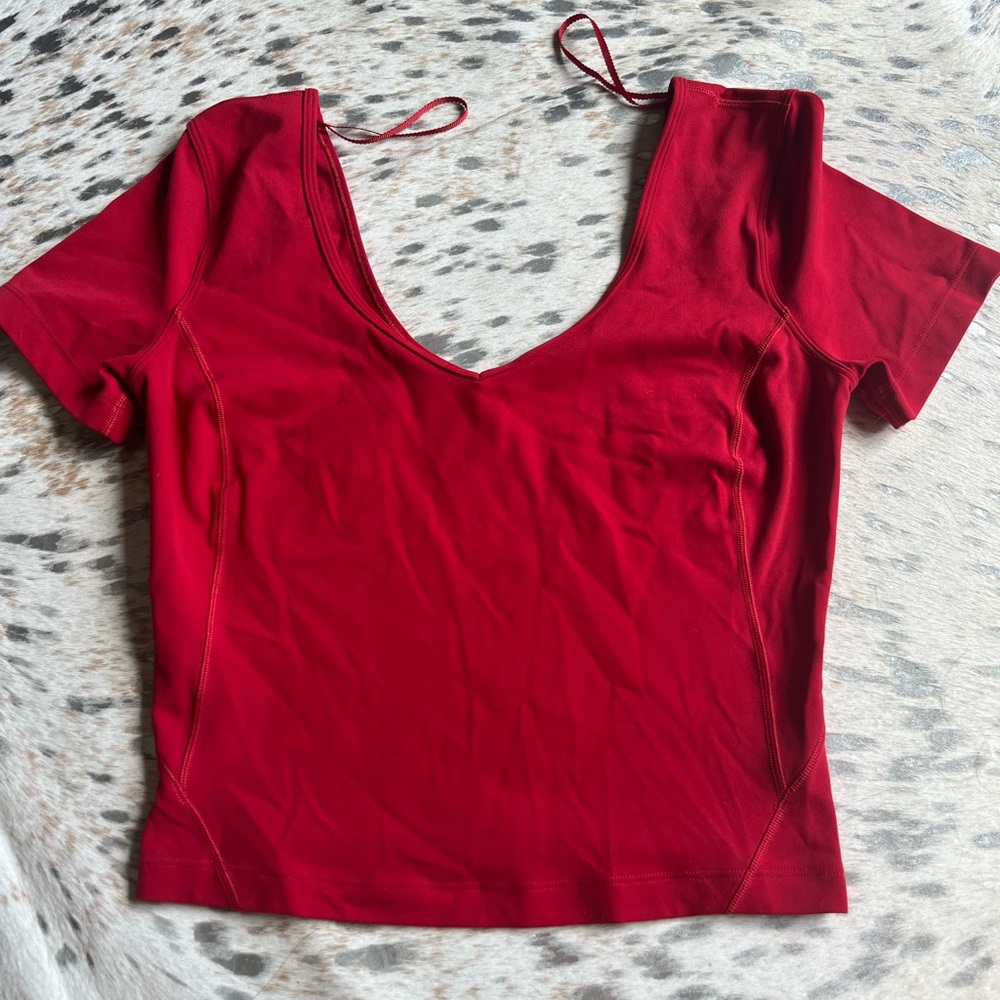 Red Lululemon Align Shirt !